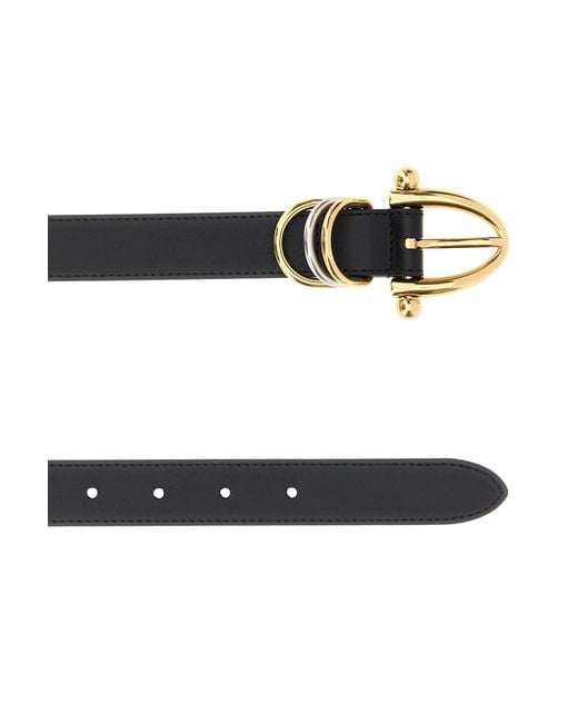 Chloé Black Leather Chloé Bracelet Belt