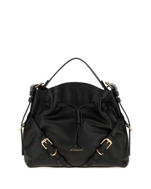 Givenchy Black Leather Small Voyou Bucket Bag