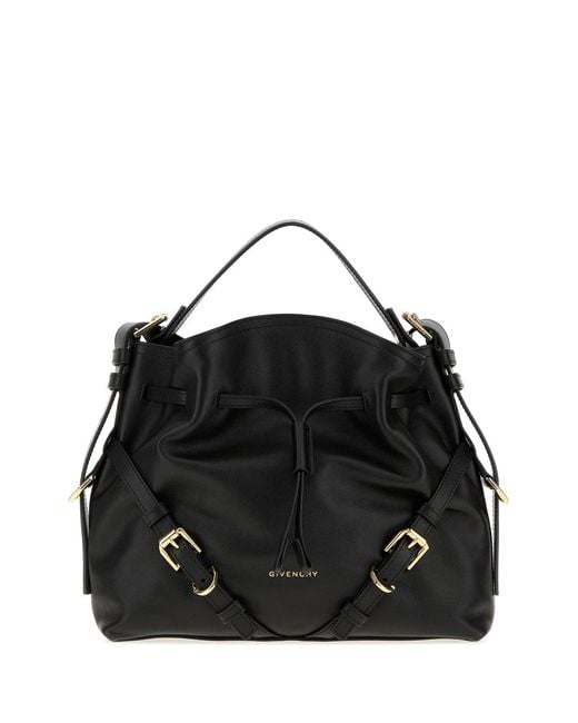 Givenchy Black Leather Small Voyou Bucket Bag