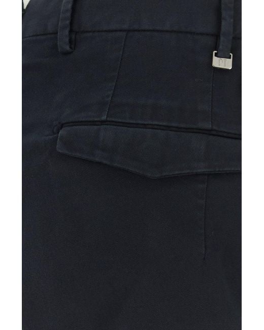 PT Torino Midnight Blue Stretch Cotton Pant for men