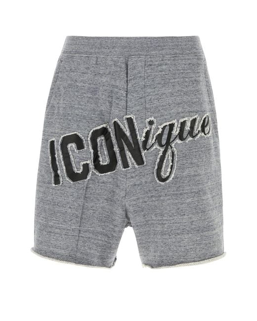 DSquared² Gray Solid Short for men