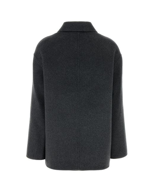 Rohe Black Grey Wool Blend Jacket