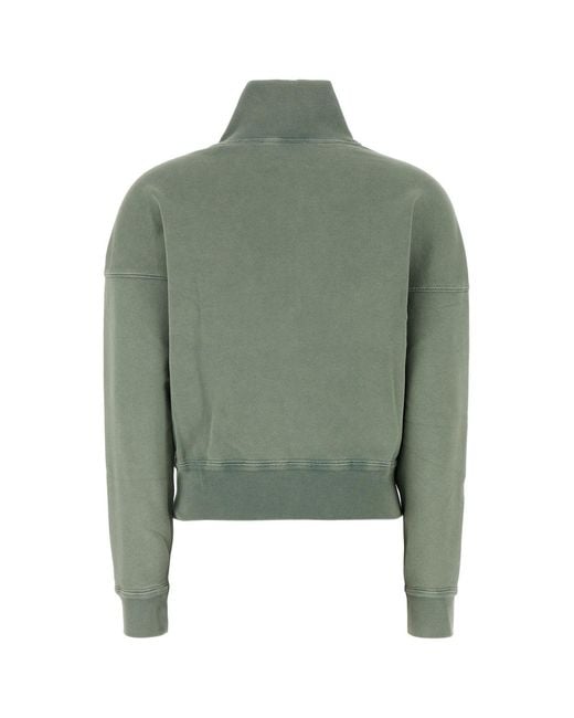 Isabel Marant Green Sage Cotton Blend Ross Sweatshirt