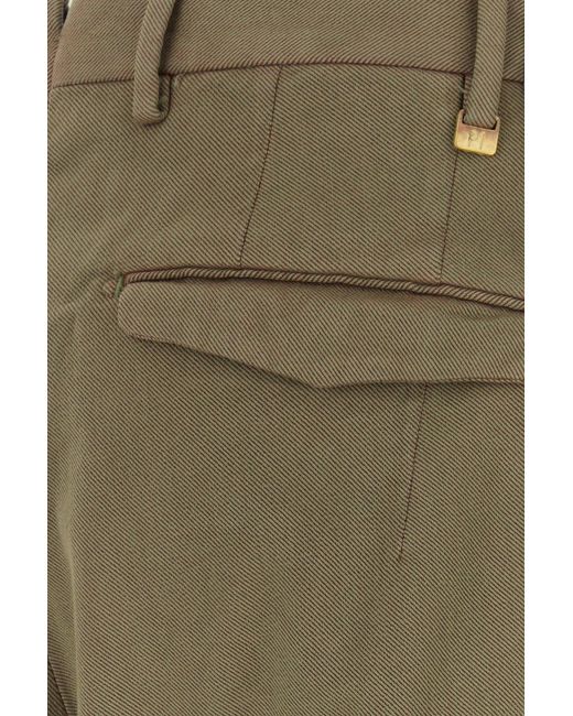 PT Torino Green Mud Stretch Cotton Pant for men