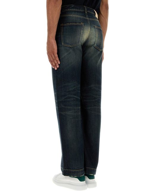 McQueen Blue Denim Jeans for men