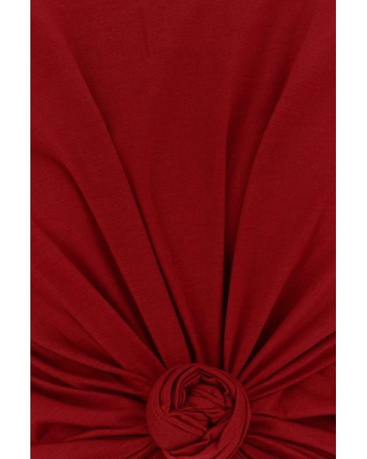 Magda Butrym Red Cotton Blend T-shirt
