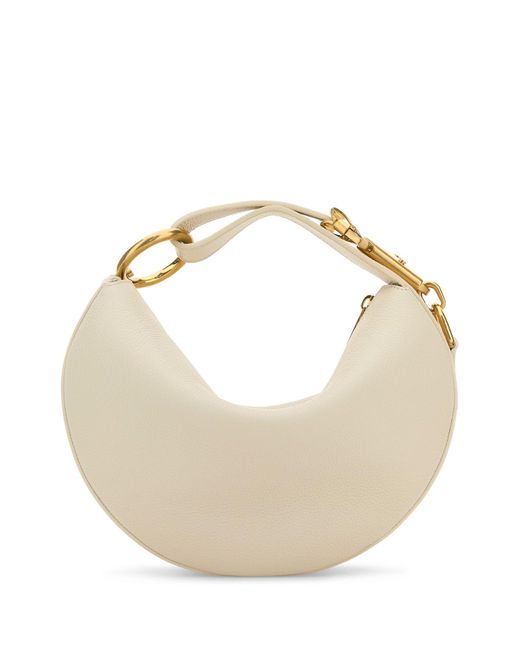 Borsa a mano Knight Arc in pelle avorio di Burberry in Natural