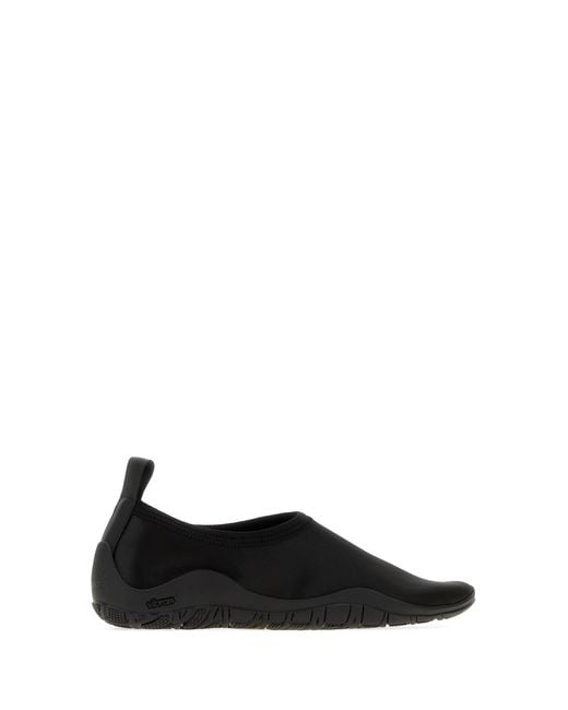 Jil Sander Black Fabric Elbe Slip Ons