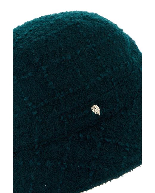 Cappello da pescatore Adelia in bouclé petrolio di Helen Kaminski in Green