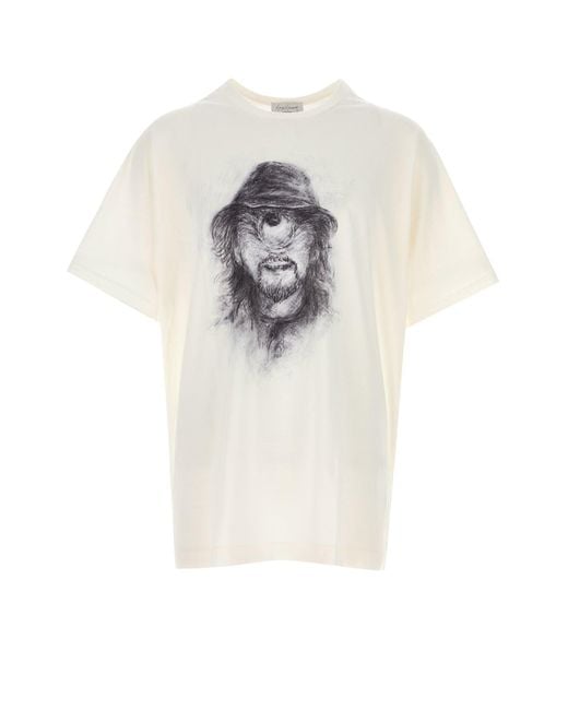 Yohji Yamamoto White Cotton T-shirt for men