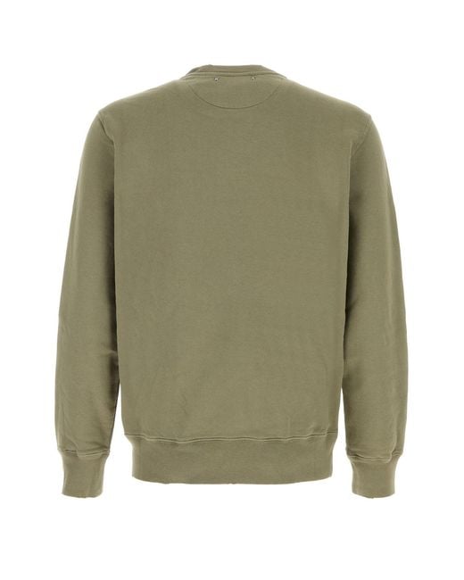 Golden Goose Deluxe Brand Green Deluxe Brand Army Cotton Sweatshirt for men