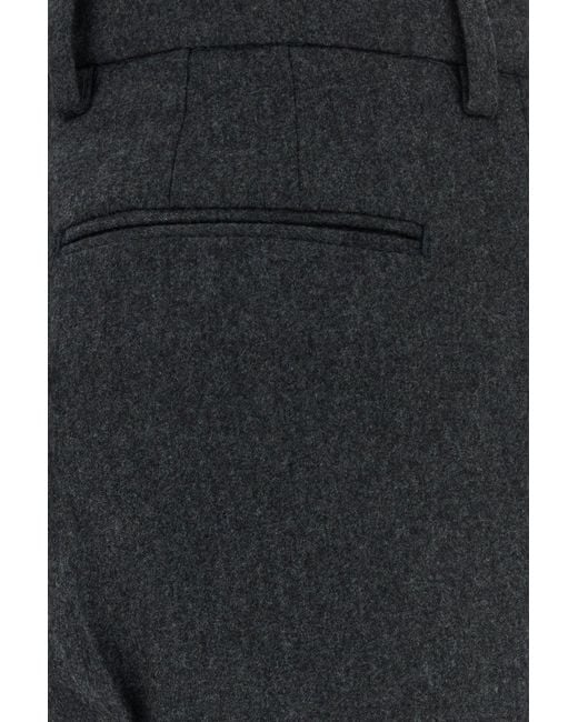 PT Torino Black Graphite Wool Blend Ambra Pant