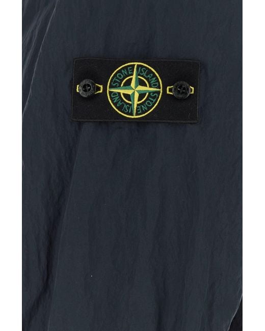 Stone Island Dark Blue Nylon Jacket for men