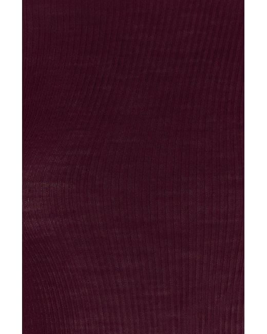 Jil Sander Purple Plum Wool Sweater