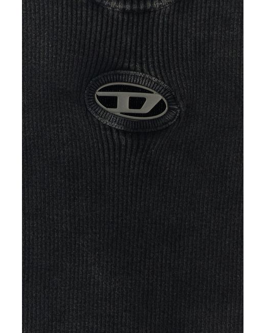 DIESEL Black Slate Cotton M-anchor T-shirt