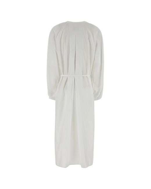 Loulou de Saison White Poplin Vitti Shirt Dress