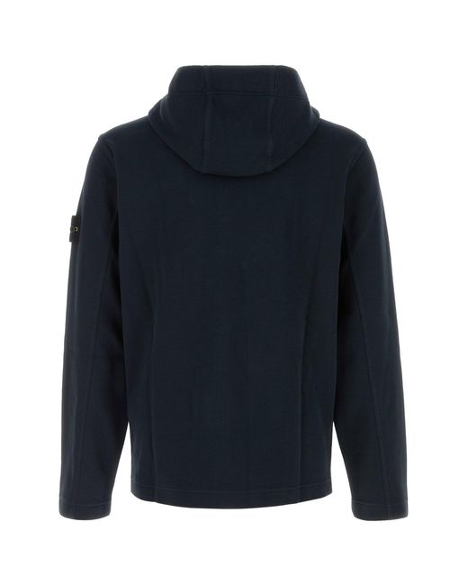 Stone Island Blue Cotton Sweatshirt for men