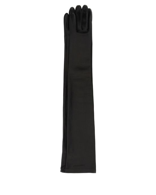 Balenciaga Black Leather Gloves