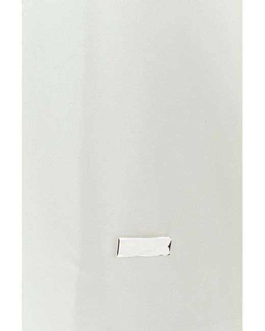 T-shirt in cotone bianco di Jil Sander in White da Uomo