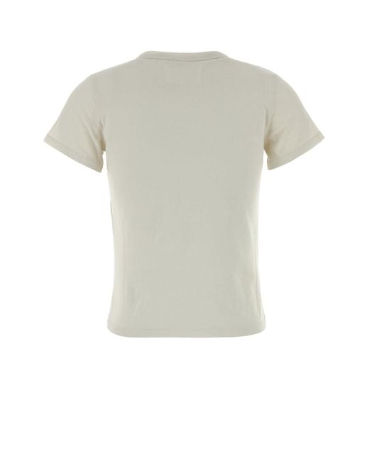 Maison Margiela Gray Chalk Cotton T-shirt