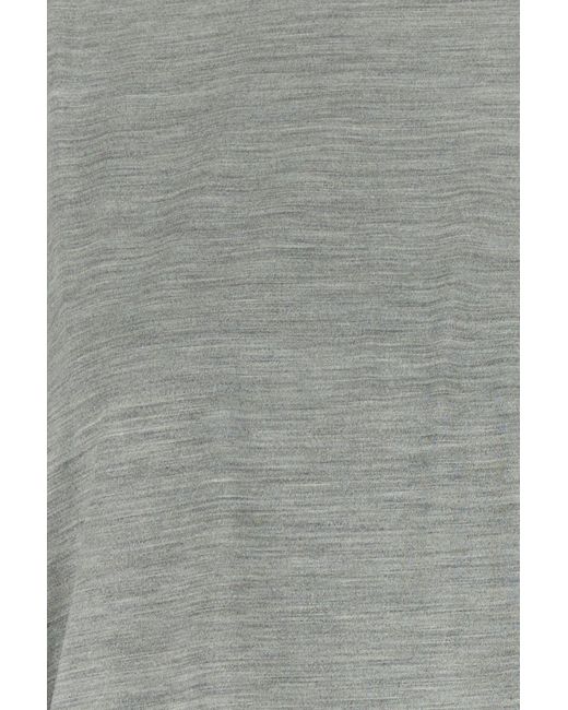 Carven Gray Grey Silk Oversize T-shirt