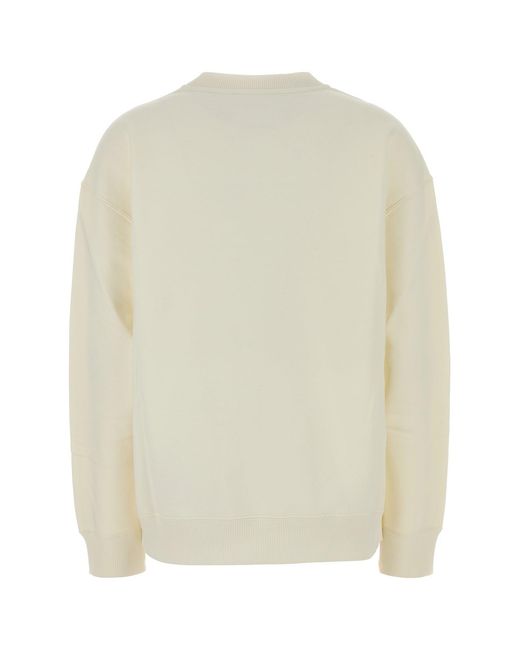 Jil Sander White Logo Sweatshirt
