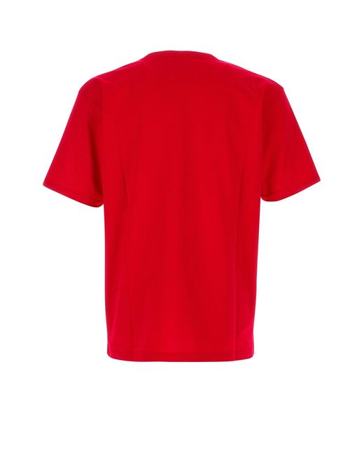 Valentino Garavani Red Cotton T-shirt for men