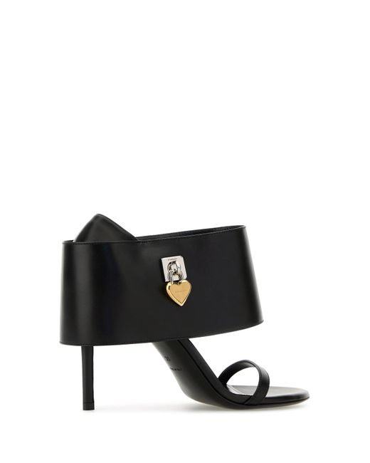 Sandali Shark in pelle nera di Givenchy in Black