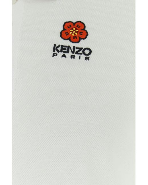 KENZO White Polo for men