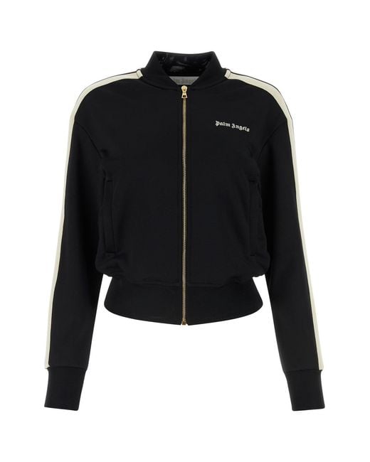 Palm Angels Black Polyester Sweatshirt