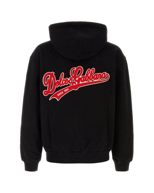 Dolce & Gabbana Black Regular Hoodie for men