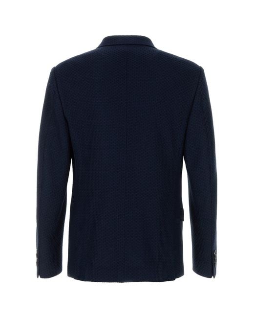 Etro Blue Regular Blazer for men