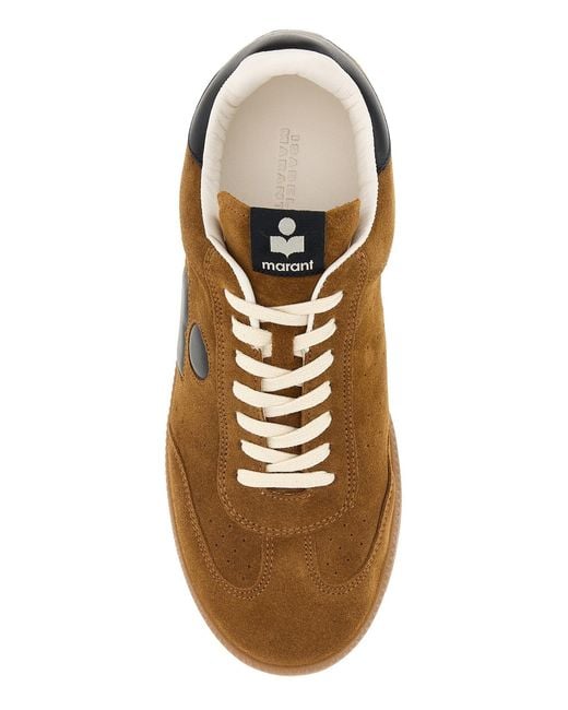 Isabel Marant Brown Camel Suede Bryce Sneakers