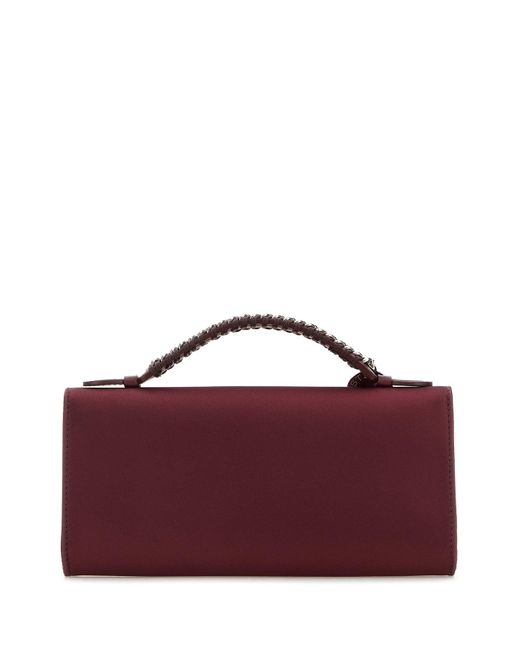 Stella McCartney Purple Burgundy Satin Falabella Handbag