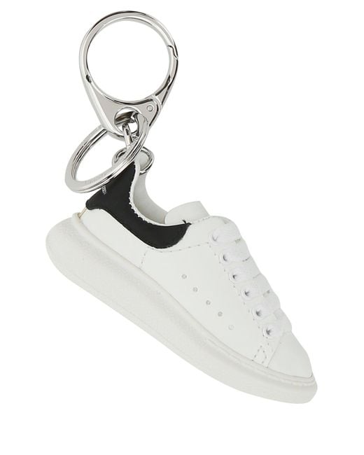 McQueen White Key Tag for men