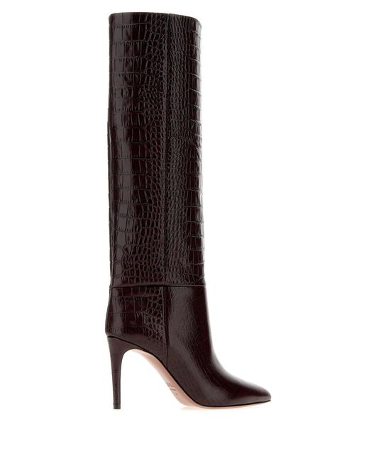 Paris Texas Brown Burgundy Leather Boots