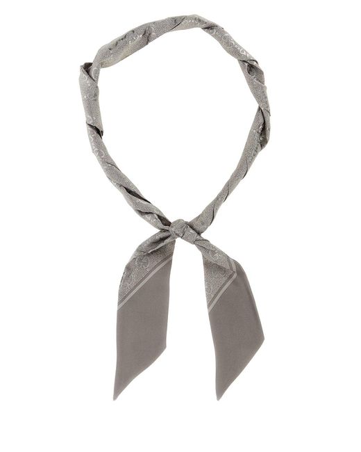 Foulard in seta stampata di Gucci in Multicolor