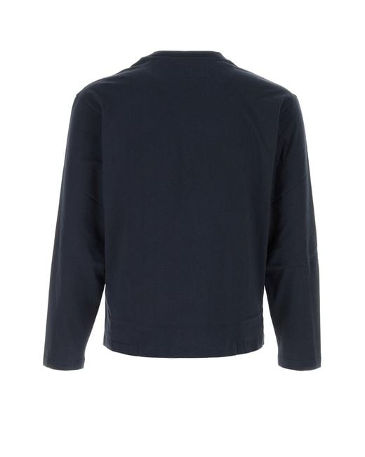 Jil Sander Blue Solid T-Shirts for men