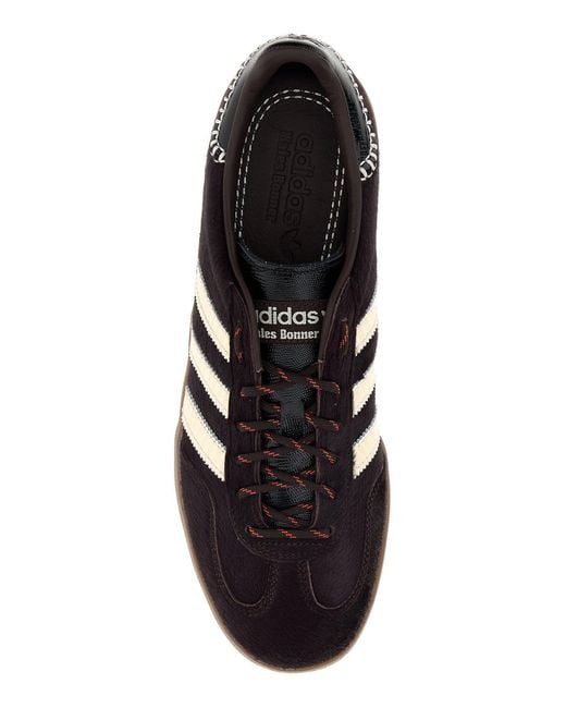 Adidas by Wales Bonner Black Chocolate Calf Hair Adidas X Wales Bonner Gazzelle Sneakers