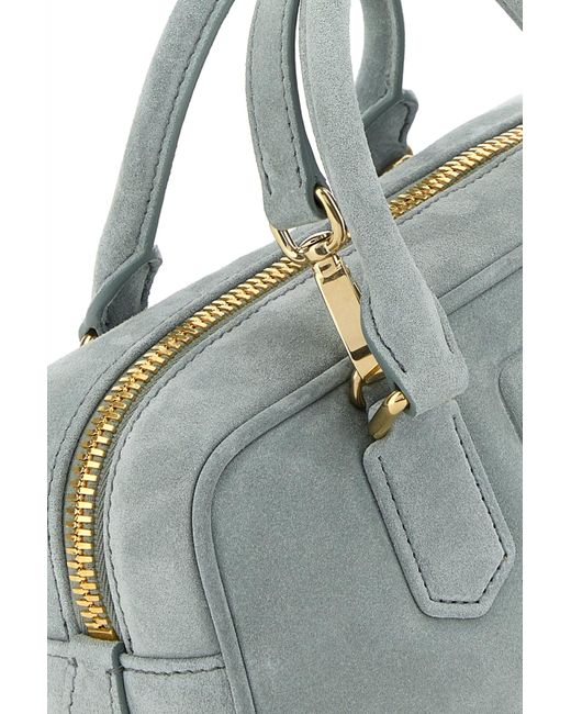 Borsa a mano Arcadie in pelle scamosciata carta da zucchero di Miu Miu in Gray