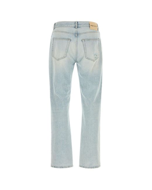 McQueen Blue Denim Jeans for men
