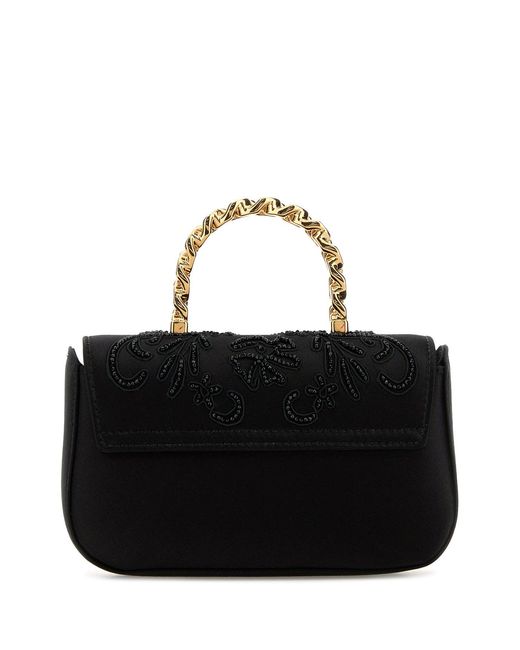 Versace Black Satin Handbag