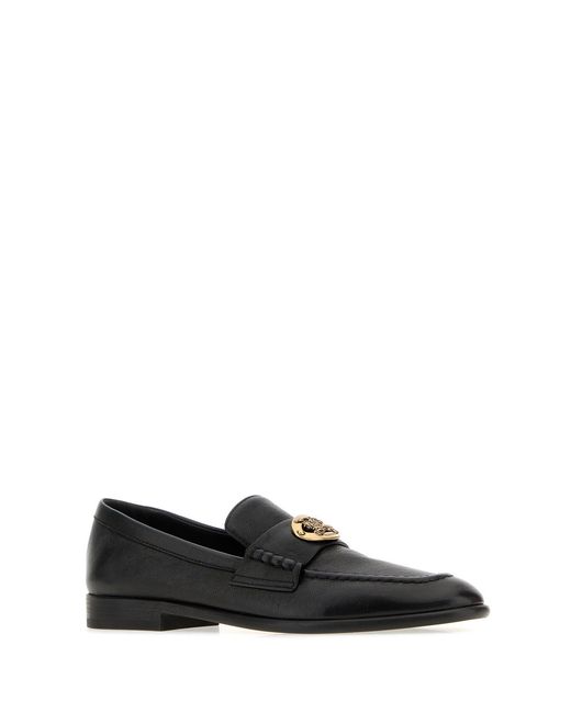 Burberry Black Leather Loafers