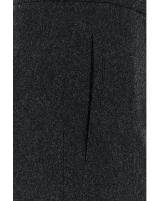 Jil Sander Black Dark Wool Pant