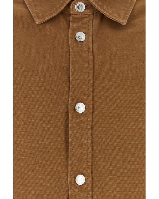 A.P.C. Brown Button Down Jacket for men
