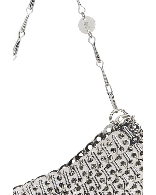 Rabanne White Silver Metal Chain 1969 Shoulder Bag