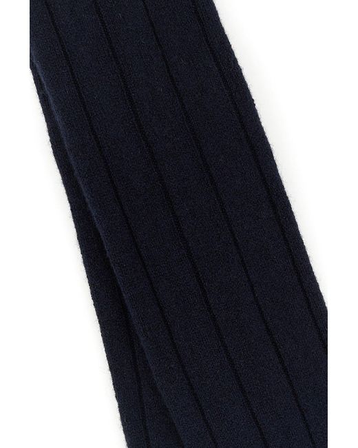 Gallo Midnight Blue Stretch Cashmere Blend Socks for men