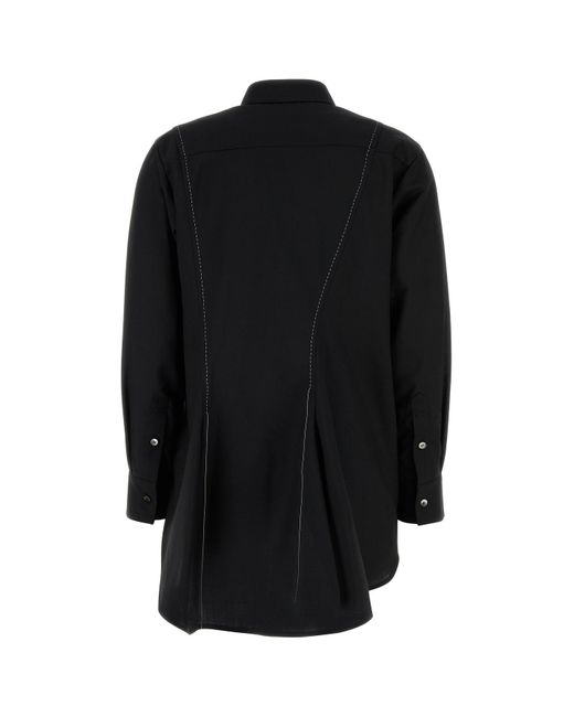 Sacai Black Polyester Blend Shirt