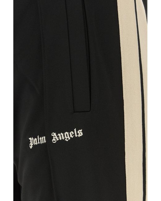 Palm Angels Black Tech Fabric joggers for men
