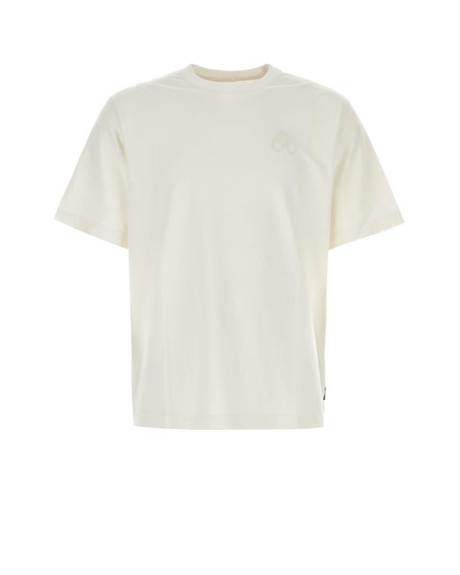 Moose Knuckles White T-Shirt "Henri" for men